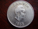 ZAMBIA 1968 TWENTY NGWEE Copper-nickel USED COIN In VERY GOOD CONDITION. - Zambia