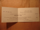 CARTE FAIRE PART DE MARIAGE INVITATION - CHRISTIANE ET GUY - 7 AVRIL 1973 - CREIL OISE - Mariage