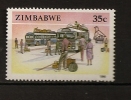 Zimbabwe 1990 N° 205 Iso ** Autocars, Valises, Pigeon, Courant, Bicyclette, Vélo, Automobile, Cars - Zimbabwe (1980-...)