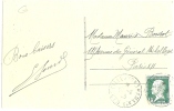 REF .LBR34 - CPA AFFR.T PASTEUR 15c OBL. MARSEILLE A YOKOAMA N°1 10/8/1925 - Correo Marítimo