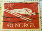 Norway 1961 Sport Centenary Ski Jumping 45ore - Used - Oblitérés