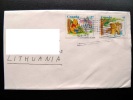 Cover Sent From CANADA To Lithuania, 1996, Winnie Disney Bear Christopher Robin - Commemorativi