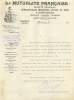 FACTURE LETTRE ASSURANCE : BORDEAUX . LA MUTUALITE FRANCAISE . ENVIRON 1910 . - Banco & Caja De Ahorros