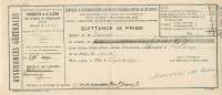 FACTURE LETTRE ASSURANCE : LILLE . MAQUELIER ET DE CASSON . 1917 . QUITTANCE . - Bank & Insurance