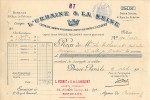 FACTURE LETTRE ASSURANCE : PARIS . L'URBAINE & LA SEINE . 1912 . QUITTANCE . - Bank & Versicherung