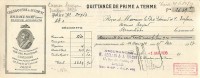 FACTURE LETTRE ASSURANCE : PARIS . ASSURANCES H. LECLAIR & J. WACHE . 1936 . QUITTANCE - Bank & Insurance