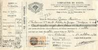 FACTURE LETTRE ASSURANCE : RIBERAC . COMPAGNIE DU SOLEIL . 1934 . QUITTANCE . - Banque & Assurance