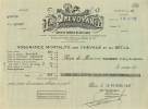 FACTURE LETTRE ASSURANCE : PARIS . LA PREVOYANCE . QUITTANCE . 1937 . - Banque & Assurance