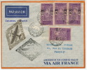 1er Jour FDC Premier Vol Cotonou Paris Air France Aeromaritime  Mars 1937 First Day Cover - Other & Unclassified