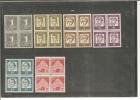 BRD Lot003/ Dauermarken, 6 Verschiedene 4er-Einheiten  ** - Sammlungen