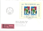 Express Brief  Bern - Zürich  (Pro Juventute Block Frankatur)        1963 - Lettres & Documents