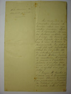 EXCEPTIONNEL RARE - RAPPORT MANUSCRIT DE 1894 ADRESSE AU RESIDENT GENERAL DE TUNIS TUNISIE - FRANCE TUNISIE ALGERIE - Manuscripts