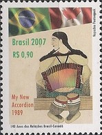 BRAZIL - DIPLOMATIC RELATIONS BETWEEN BRAZIL AND CANADA, 140th ANNIVERSARY 2007 - MNH - Ongebruikt