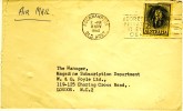 1962 Australia  Airmail Cover With High Value 2é3 Shilling Flower Stamp - Cartas & Documentos