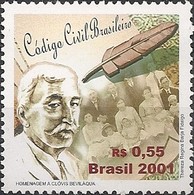 BRAZIL - CLÓVIS BEVILÁQUA (1859-1944), WRITER OF CIVIL LAW CODE  2001 - MNH - Ungebraucht