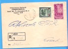 Beautiful Circulated Registered Envelope, 1953, Monetary Reform, Overprint 1952 ROMANIA - Covers & Documents