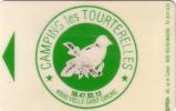 FRANCE  CARTE  MAGNETIQUE CAMPING DES TOURTERELLES LANDES VIELLE ST GIRONS 40 ANCIENNE RARE - Badge Di Eventi E Manifestazioni