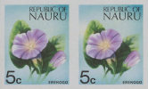 NAURU 1973. Flowers Plant Erekogo 5c. IMPERF.PAIR    [non  Dentelé,Geschnitten,no Dentado,non Dentellato,ogetande] - Nauru