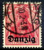 DANZIG 1920 10 Pfg. Postally Used, Expertised Infla.  Michel 2b - Used