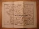 GRAVURE ANCIENNE De 1845 - CARTE DE LA GAULE AU TEMPS DE CESAR - ATLAS DE ROLLIN Par A.H DUFOUR 1839 - 36cm X 26cm - TBE - Carte Geographique