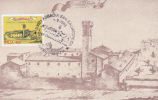 Carte- Maximum ITALIE N° Yvert 1668 (Abbaye S.SALVATORE) Obl Ill 1er Jour (Aquarelle) - Cartoline Maximum