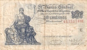 BILLETE DE ARGENTINA DE 50 CENTAVOS DEL AÑO 1947 SERIE E  (BANKNOTE) - Argentina