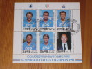 Block Bogen Sheet Fussball Football Soccer Samptoria Genua Italian Champion 1991 Italienischer Meister - Famous Clubs