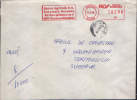Romania-Envelope Circulated 1996-Agricultural Bank-Machine Footprint;Empreinte Machine. - Machines à Affranchir (EMA)
