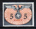Generalgouvernement  Dienst Mi.-Nr.  15 */unused  (d9223) - Occupation 1938-45