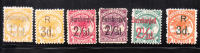 Samoa 1895-1900 Handstamped Surcharges Mint - Samoa (Staat)