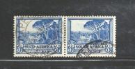 SOUTH AFRICA UNION 1947 Used Pair Definitives 3d Hyph. Screened  SACC-116  #12188 - Used Stamps