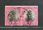 SOUTH AFRICA UNION 1947 Used Pair Definitives 1d Hyph. Screened  SACC-114  #12185 - Gebruikt