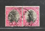 SOUTH AFRICA UNION 1947 Used Pair Definitives 1d Hyph. Screened  SACC-114  #12185 - Oblitérés