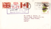 7779# CANADA VIGNETTE GREVE POSTAL STRICKE LETTRE FROM BRITAIN 1971 TO OVERSEAS LETTER COVER - Brieven En Documenten