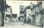 89 - Yonne - Bourgogne - APPOIGNY - La  Rue  De  L'Eglise - Format  8,7 X 13,6 - Phototypie E . Desaix - PARIS - Appoigny