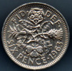 Grande-Bretagne 6 Pence 1963 Ttb/sup - H. 6 Pence