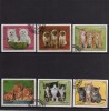 SHARJAH 1972 DOMESTIC CATS COMPLETE SET USED  - GATTI DOMESTICI SERIE COMPLETA USATA - Sharjah