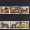 SHARJAH 1972 DOGS COMPLETE SET USED - CANI SERIE COMPLETA USATA - Schardscha