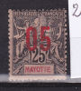 MAYOTTE N° 25  05 SUR 20C TYPE GROUPE ALLEGORIQUE NEUF AVEC CHARNIERE - Other & Unclassified