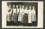 ESTONIA  ETHNIC  GIRLS IN  FOLK  COSTUMES , OLD POSTCARD - Unclassified