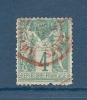 FRANCE Oblitéré Y&T N°63 Cachet Rouge - 1876-1878 Sage (Tipo I)