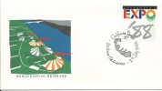 World Expo 88 Brisbane Special Postmark California Day 27th July 1988 Brisbane Qld 4000 - Bolli E Annullamenti