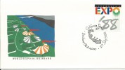 World Expo 88 Brisbane Special Postmark California Day 27th July 1988 Brisbane Qld 4000 - Marcophilie