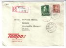 TZ412 - NORVEGIA , Registered Da Trondheim 11/4/59 Per L'Italia . - Storia Postale