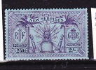 NOUVELLES HÉBRIDES N° 98 2F50 S 2S VIOLET S BLEU IDOLE INDIGÈNE LÉGENDE NEW HÉBRIDES RF A GAUCHE ET GB A DROITE* - Altri & Non Classificati