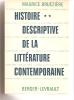 (simenon) Histoire Descriptive De La Littérature Contemporaine 2 - Les Grands Genres Par Maurice Bruézière - Simenon