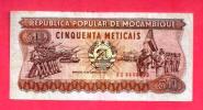 MOZAMBIQUE 1983,  Banknote, Used VF. 50 Metaicas Nr. 129 - Mozambique