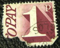 Great Britain 1971 Postage Due 1p - Used - Portomarken