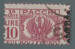 Italia - Pacchi Postali Del 1927/32 Soprastampato Lire 10  Prima Parte  (n° 57) - 1945 - Postpaketten