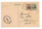 Lettre - BELGIQUE Occupée, - CHAPON-BERAIM - EP Allermand+Comp. Aff Germania 3+5 Cents - 1917 - Briefe U. Dokumente